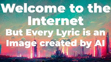 Welcome to the Internet But Every Lyric is an Image created by AI