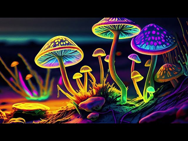 Psytrance Mix 2023 - Psilocybin Trance Music / Magic Mushrooms (AI Graphic Visuals) class=