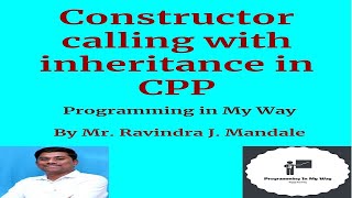 1. Sequence of constructor calling in inheritance