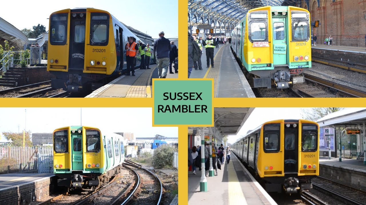 Chasing 'The Sussex Rambler' Southern Class 313 Farewell Tour around the South of England. 29/04/23.
