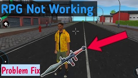 RPG Not Working in Real Gangster Crime Problem Fix in Hindi @rc2play122