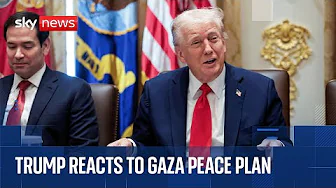 Trump speaks at the White House as first phase of Gaza peace plan is agreed