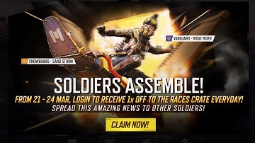 GET FREE LEGENDARY SNOWBOARD - SAND STORM IN COD MOBILE