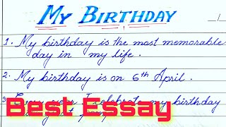 My birthday essay in english/Essay on my birthday/10 lines on my birthday/Apne birthday par 10 line