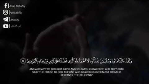 ما تيسر من سوره النمل ❤️ القارئ انس الشافعي ♥️