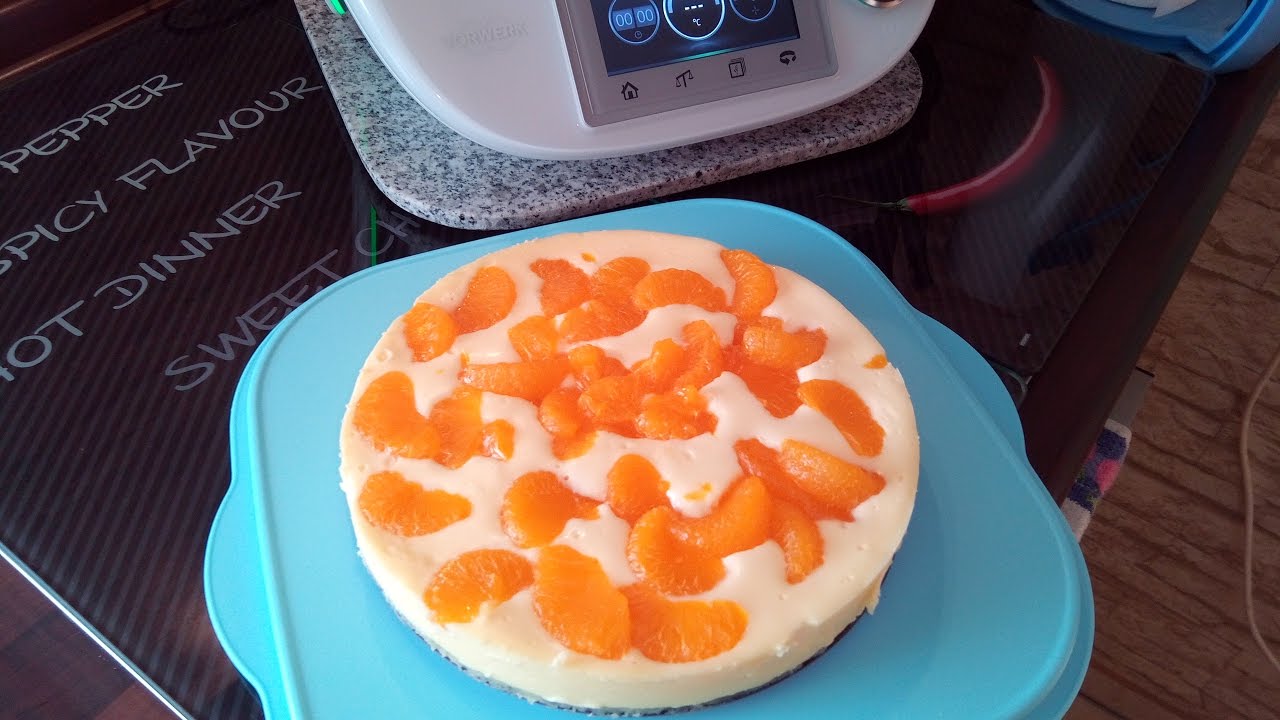 Quarkkuchen mit Mandarinen aus dem Varoma Thermomix ® TM5 - YouTube