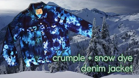 Crumple + Snow Dye | Denim Jacket