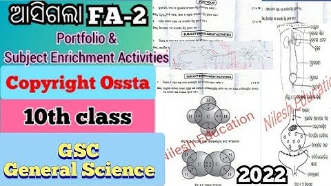 10th fa2 science portfolio & SEA