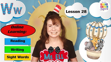 (Lesson 28- Letter Ww)  Beginner Reading and Writing Lessons Online.