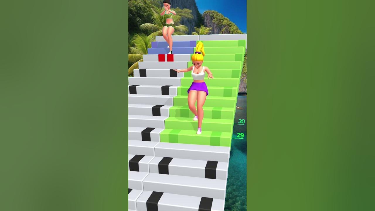Down stairs thirlls w funny game play 99 7 minigames 09 viralvideo