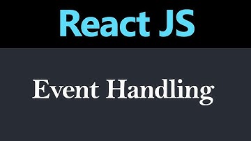 Event Handling in React JS (Hindi)