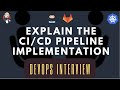 How to answer cicd process in an interview devops interview questions cicddevopsjenkins argocd