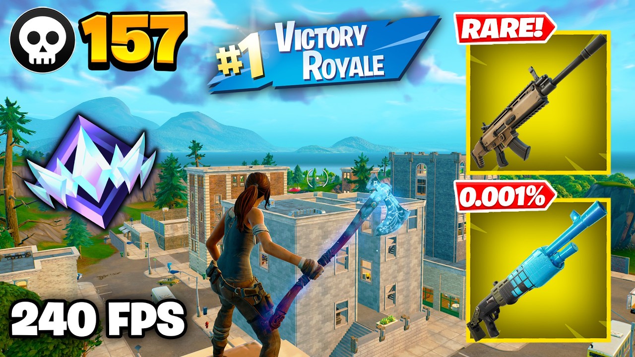 157 Elimination "RANKED RELOAD" Gameplay Wins (Fortnite Chapter 7 Keyboard & Mouse)