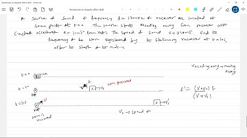 10) Doppler Effect Physics |sound  Source and observer are approaching each other with acceleration