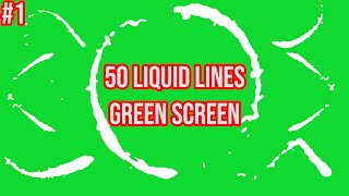 PART 1 || TOP 50 Liquid Lines Shape Element Animation || by Green Pedia