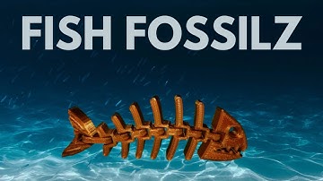 Fish Fossilz 3D Printed - Tutorial, Print Settings, Time Lapse, Showcase