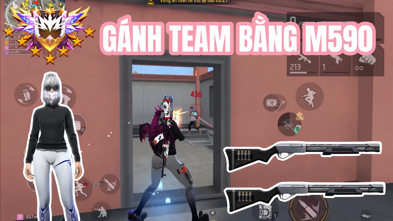 MyyÚu Carry The Team с M590 — самым сложным оружием в Free Fire