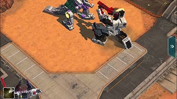 Transformers Earth Wars: Titan Battle 19/20 Metroplex level 19 wins against level 20 Trypticon