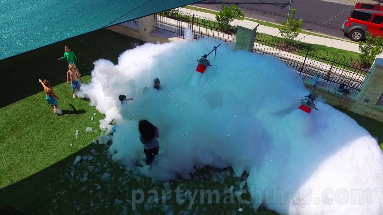 Summer camp foam party rentals work great