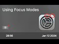 Using focus modes  preview