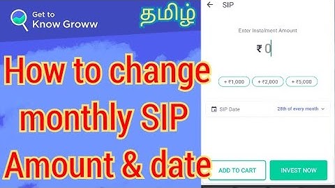 📆 Groww SIP Date & Amount Change 🔁 | Mutual Fund Edit with Proof 📲 | Tamil Guide | anmages