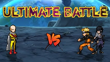 Saitama VS Naruto (all form) & Sasuke Rinnegan (all form) in Jump Force Mugen