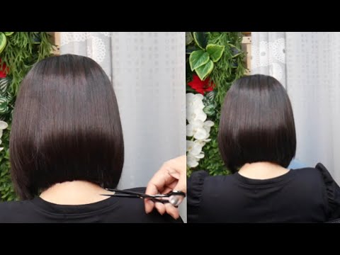 Sweet bob thin haircut tutorial ตัดผมบ๊อบ สำหรับคนผมบาง แบน ผมเส้นเล็ก