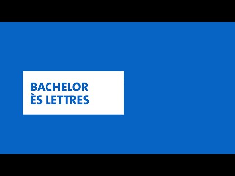 Bachelor ès lettres
