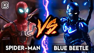 KON JEETEGA? 🔥 BLUE BEETLE VS IRON SPIDER MAN 🔥 Superhero Showdown 🔥 BlueIceBear