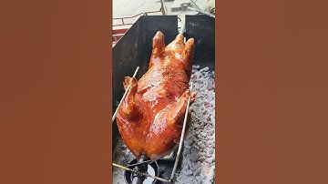 Lechon 🐖 Grilled a whole pork #bbqmeat #viral #shorts