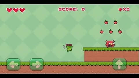 Ninja frog platformer adventure game level1 and level2 complete