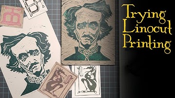 TRYING LINOCUT PRINTING | Nik the Booksmith