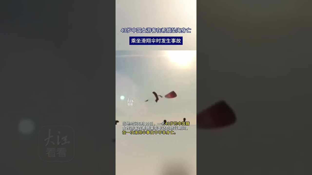 Tragic Accident: Chinese Tourist, 43, Falls to Death Parasailing in Greece 😢🌊 Followed Tour Group