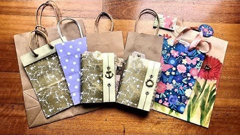 Speedy Junk Journal from a GIFT BAG !