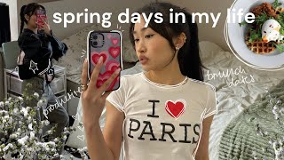 ˚୨୧⋆｡spring˚ ⋆days in my life🌷 | brunch dates, getting my life together, new sheets, reset routine