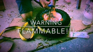 Go kart build Honda 390cc part 1: Setting up Live axle , set rim on bead