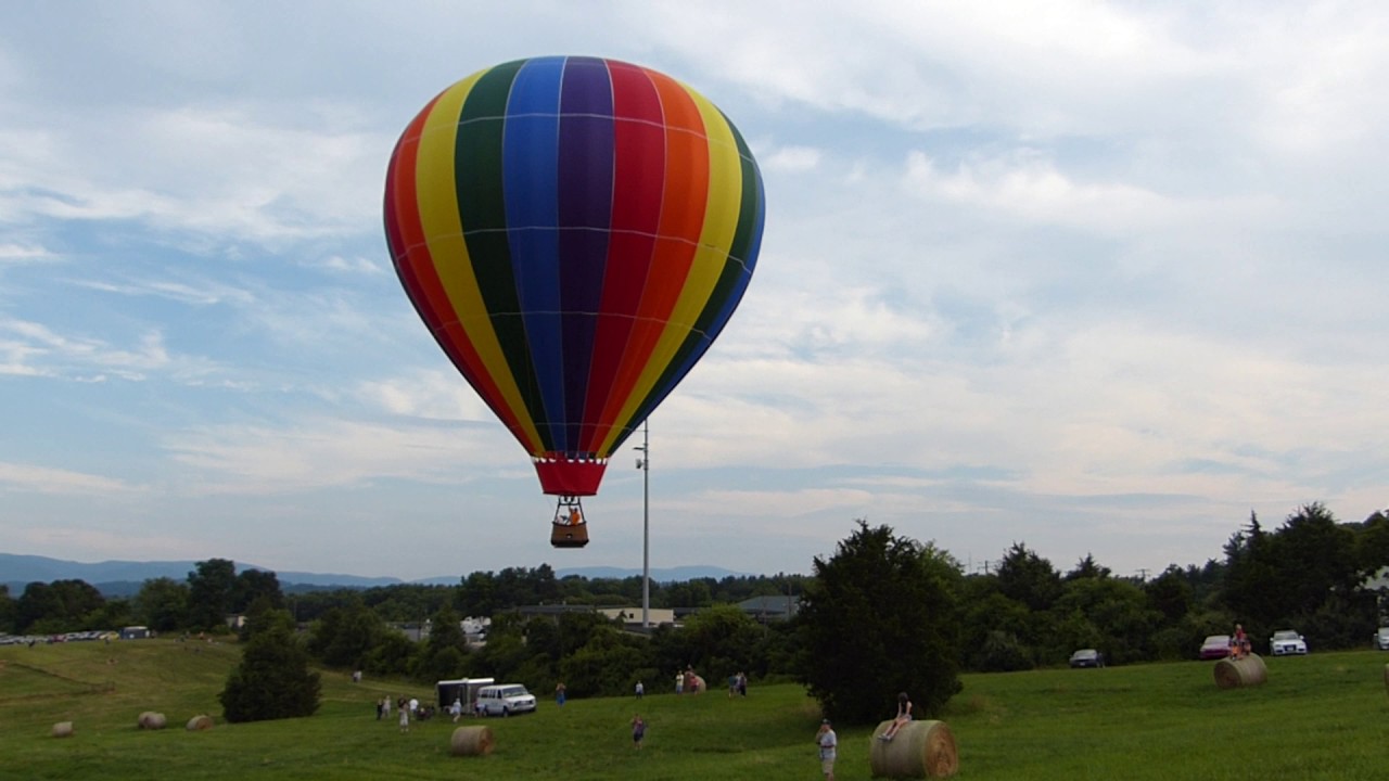 Balloon launch at Balloons Over Rockbridge, Lexington, Virginia July 3, 2017 YouTube