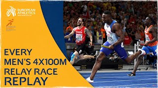 INCREDIBLE Speed - Every Men’s 4x100 Relay Race - Berlin 2018