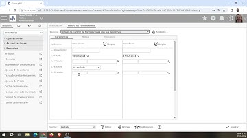 ERP en Nube:  Como emitir un Listado de Control de Formulaciones con sus Renglones en eFactory  ERP