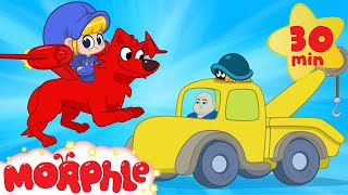 my pet superhero dog morphle towtruck and superhero puppy videos for kids