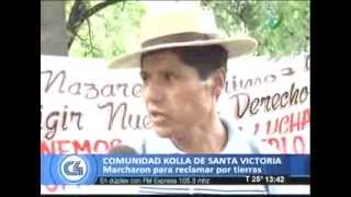 Comunidad Kolla marchan reclamando por tierras