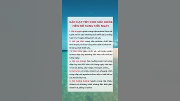 6 Loại Hạt Tốt Cho Sức Khoẻ Nên Ăn Mỗi Ngày #dsdaiminh #health #shorts #dinhduong