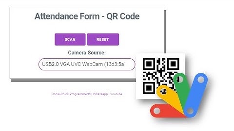 WebApp -  Attendance Form QR Code v2 (Demo) | Apps Script | Google Sheets