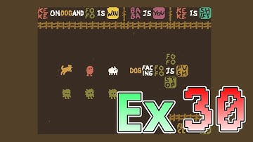 Trio Levels - Ex30 Stroll 3 - Hint & Solution (Baba Is You Custom Levelpack)