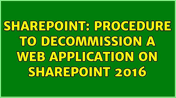 Sharepoint: Procedure to decommission a Web Application on SharePoint 2016 (2 Solutions!!)