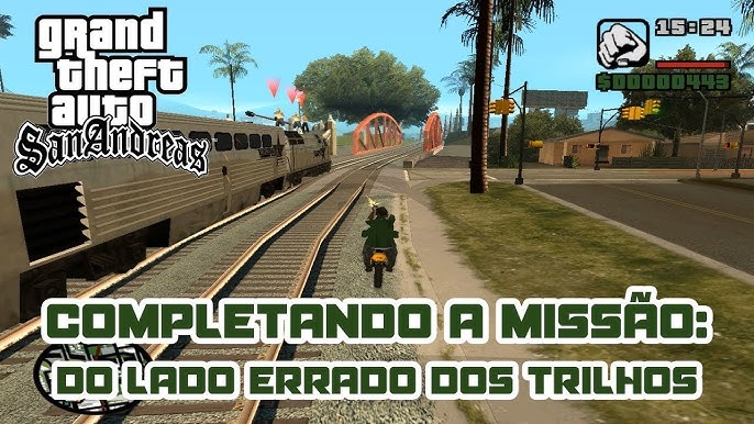 GTA San Andreas #03 - Big Smoke dando FUGA de MOTO!! (MELHOR MISSÃO) 