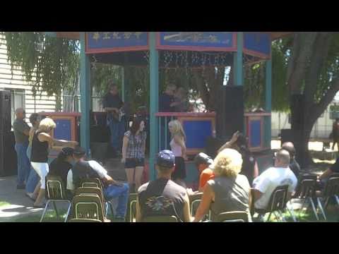 The "Leather Souls" from Drytown, California playing the last song at Walt Gray's Ride in Isleton, California, August 2010.