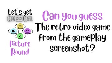 Can you guess the retro video game from the screenshot? | Picture Quiz | Let