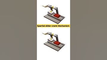 spartial slider crank mechanism #engineering #mechanical #mechanism #cad #solidworks #fusion360
