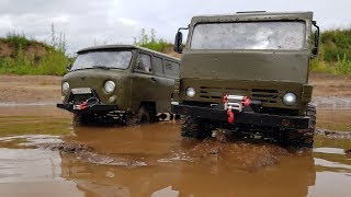 видео: Буханка против Камаза на бездорожье! ... Гряземес и жесткий OFFroad картинка: Буханка против Камаза на бездорожье! ... Гряземес и жесткий OFFroad